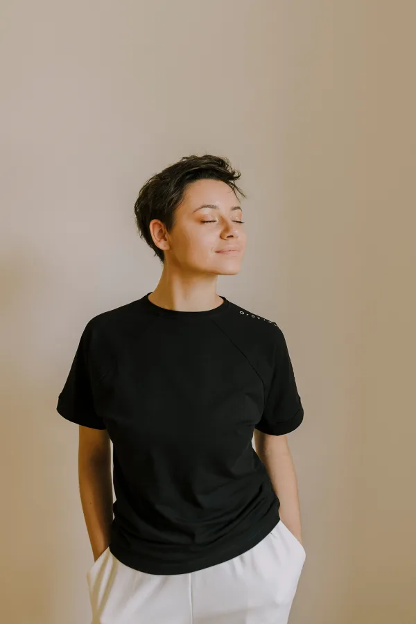 'Fierce' T-Shirt in Bold Black