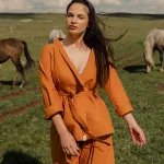 Summer Sunset Linen Kimono