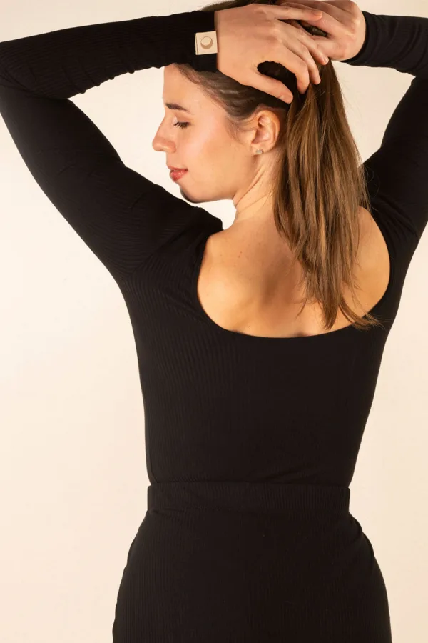 'Hot at Home' Open Back Body in Black