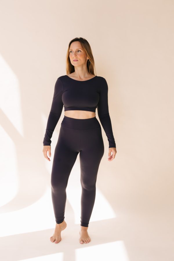 High Waist Leggings in Dark Chocolate