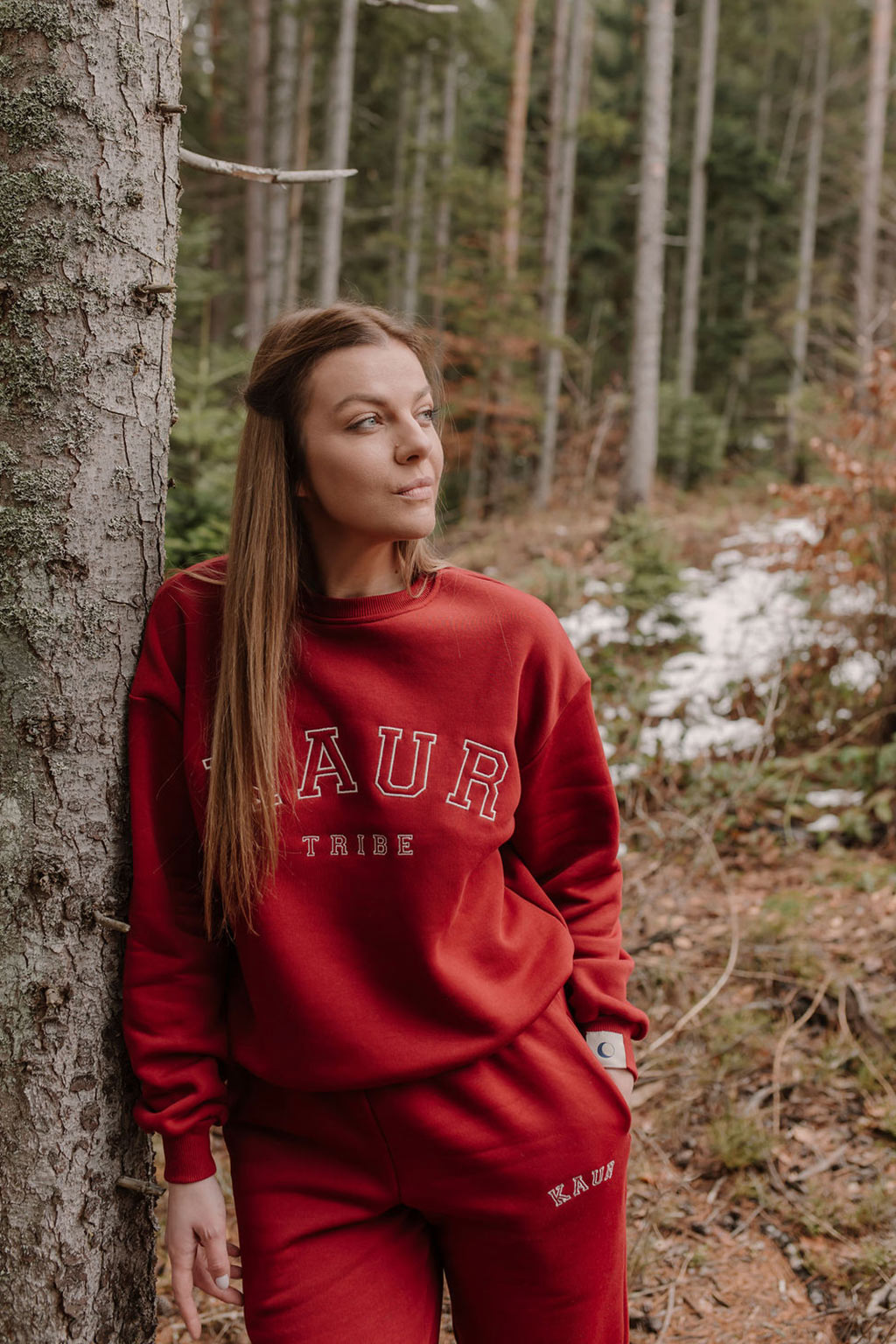 Tribe Sweatshirt in Burgundy