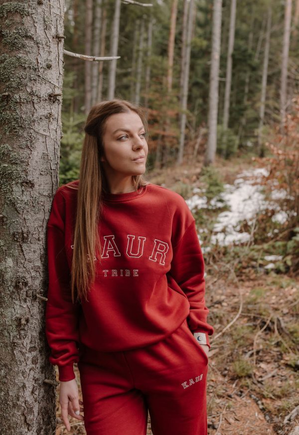 Tribe Sweatshirt in Burgundy