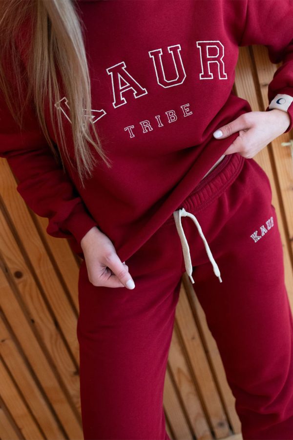 Tribe Sweatpants in Burgundy