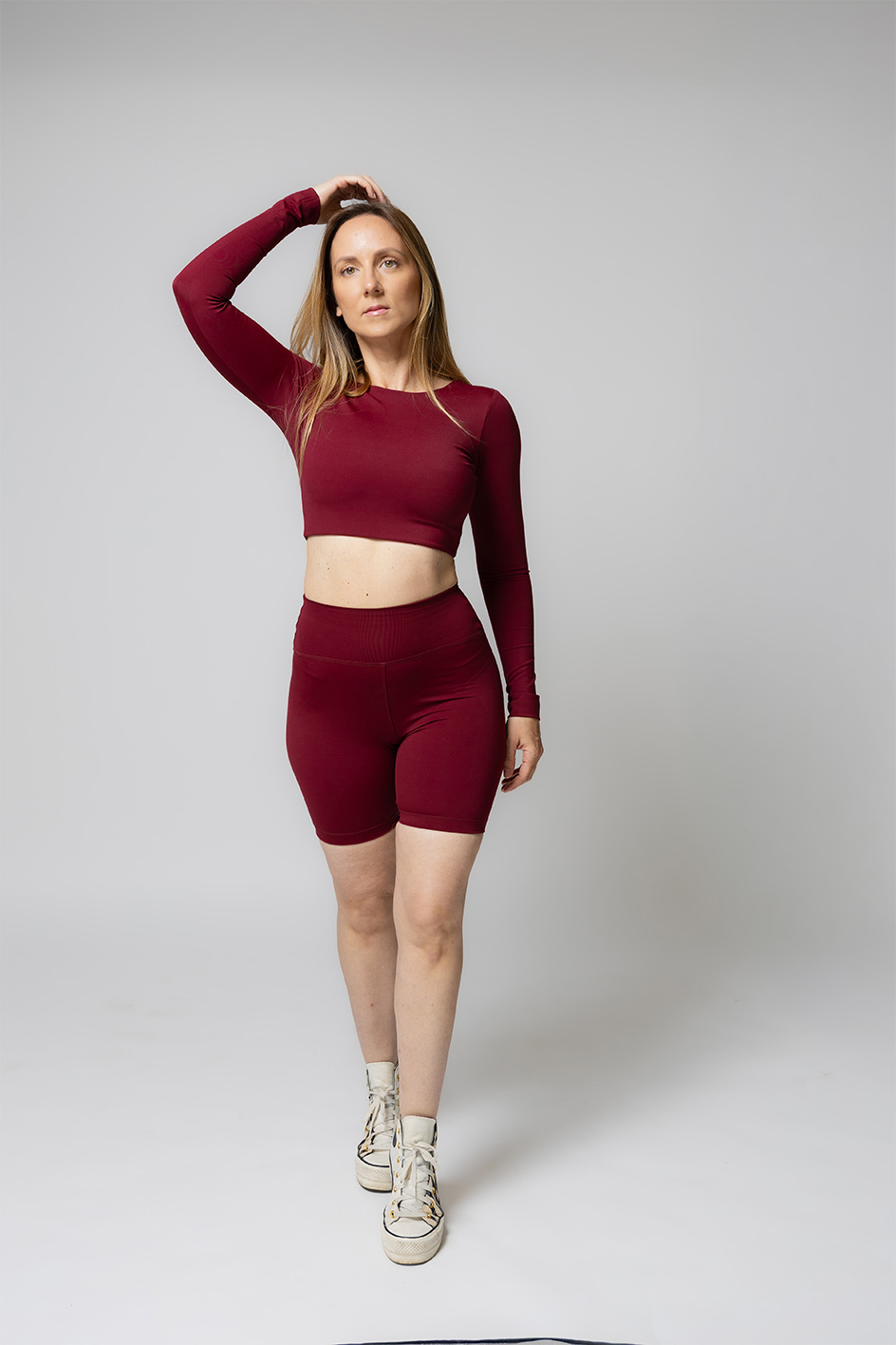 Movement Ballerina Top in Burgundy - Image 8