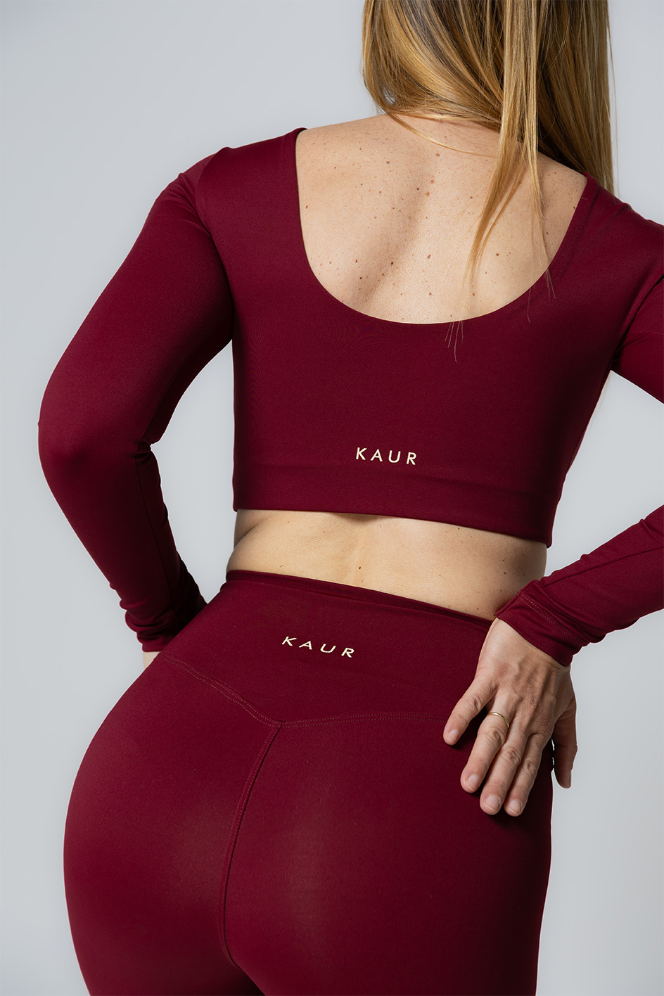Movement Ballerina Top in Burgundy - Image 4